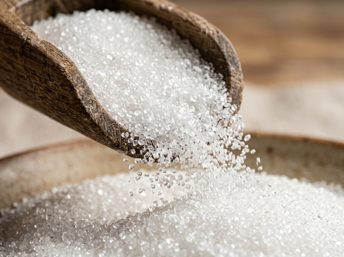 White Sugar (ICUMSA 45) - Granules Close-Up
